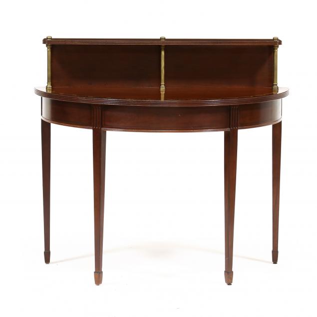 ADAM STYLE MAHOGANY DEMILUNE SERVER 2f09ab