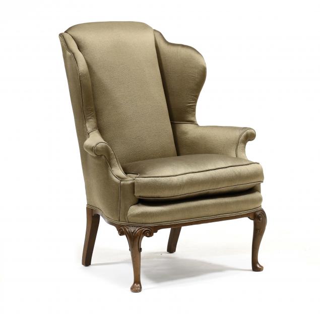 QUEEN ANNE STYLE UPHOLSTERED EASY 2f09ba