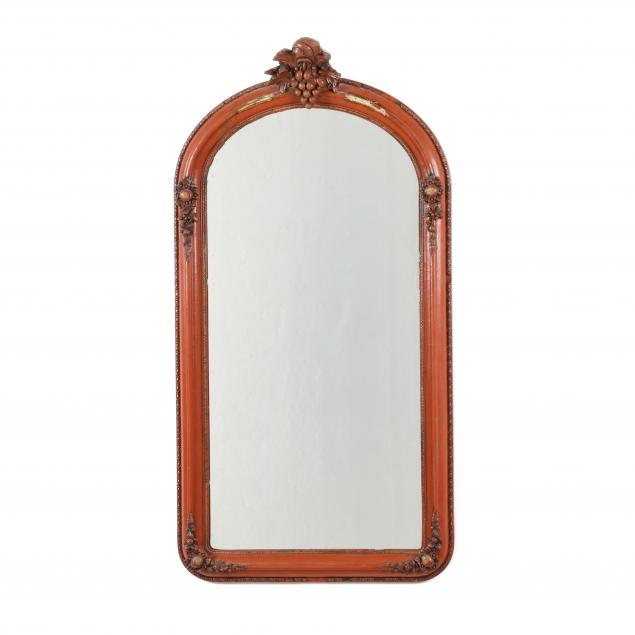 VICTORIAN PAINTED ARCHED MIRROR