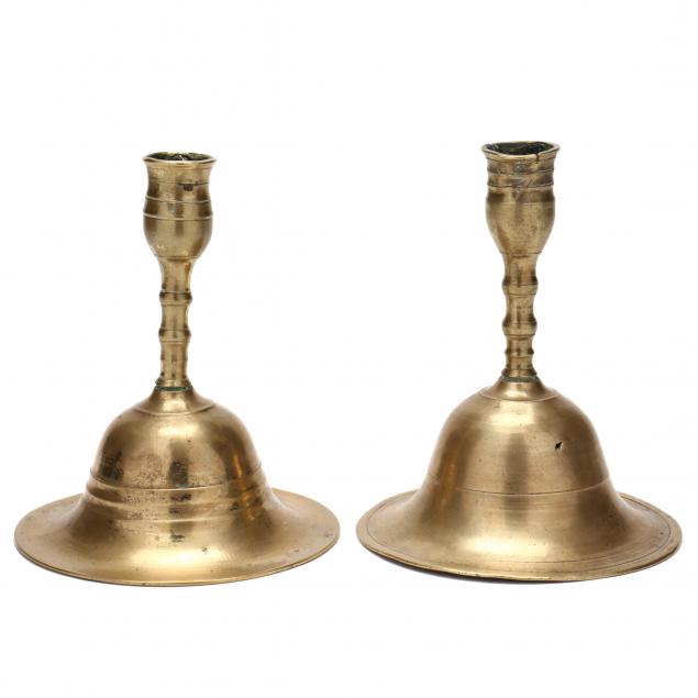 PAIR OF ANTIQUE CONTINENTAL BRASS 2f09e7