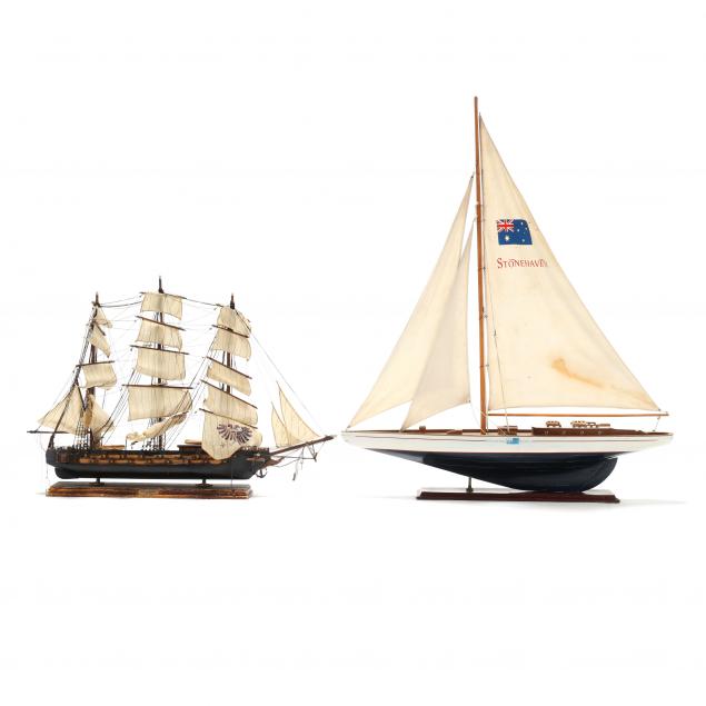 TWO VINTAGE SEAFARING MODELS 20th 2f0a81