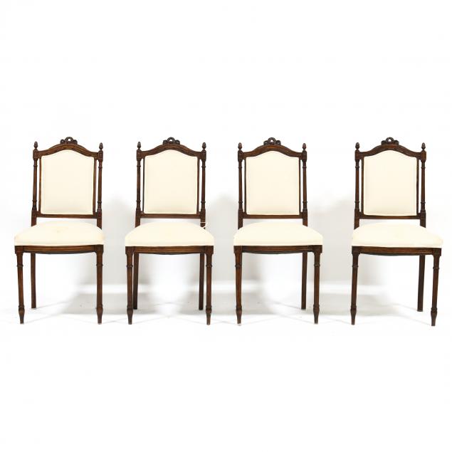 SET OF FOUR LOUIS XVI STYLE CARVED 2f0a93