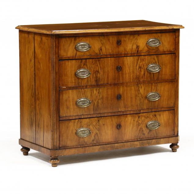 A CONTINENTAL BEIDERMEIER COMMODE