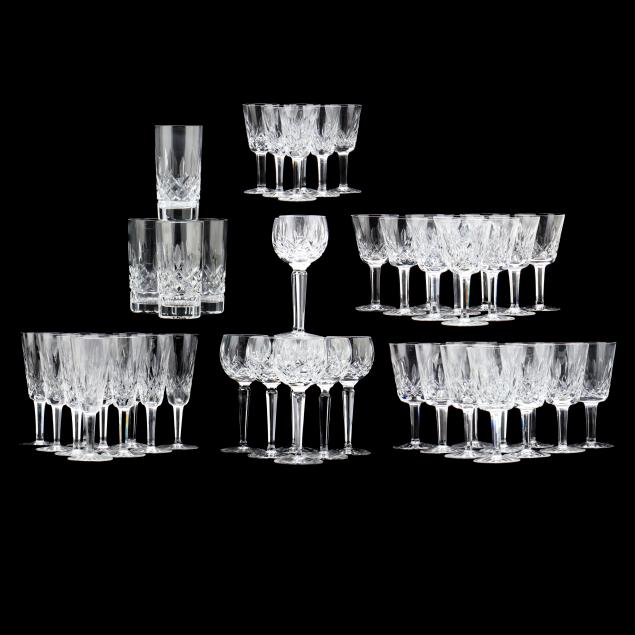 (48) PIECES OF WATERFORD CRYSTAL, LISMORE