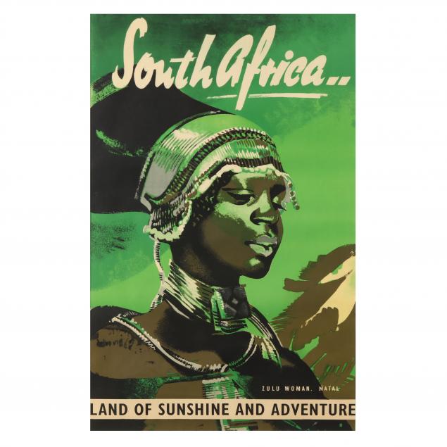 VINTAGE SOUTH AFRICA TRAVEL POSTER 2f0b14