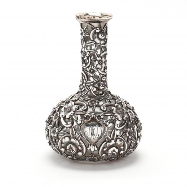 GLASS SCENT BOTTLE WITH PIERCED
