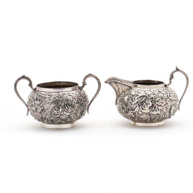 BALTIMORE REPOUSSE STERLING SILVER CREAMER