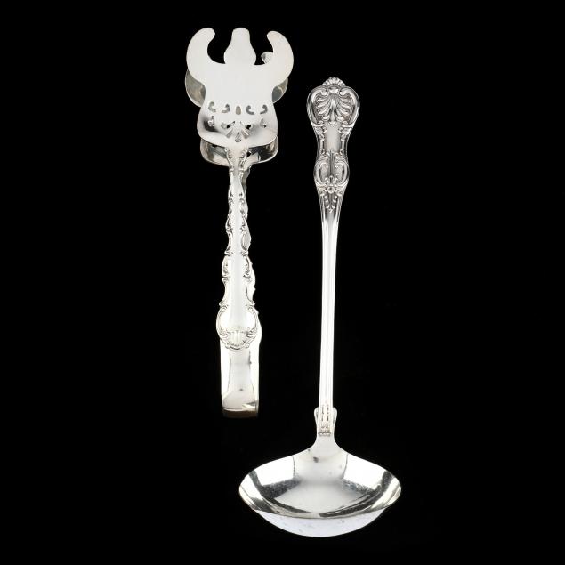 TWO STERLING SILVER SERVERS The