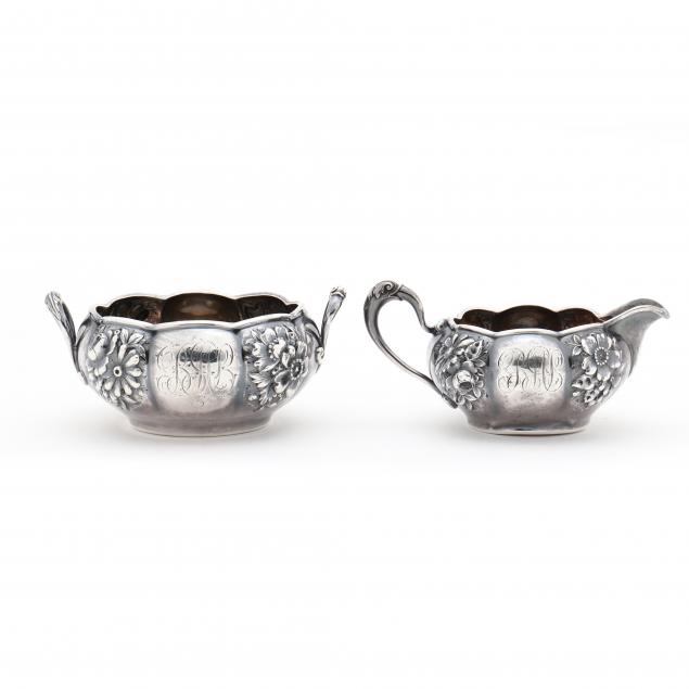 AMERICAN STERLING SILVER CREAMER AND