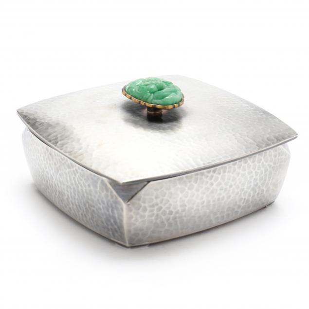 AN ASIAN .999 FINE SILVER BOX WITH