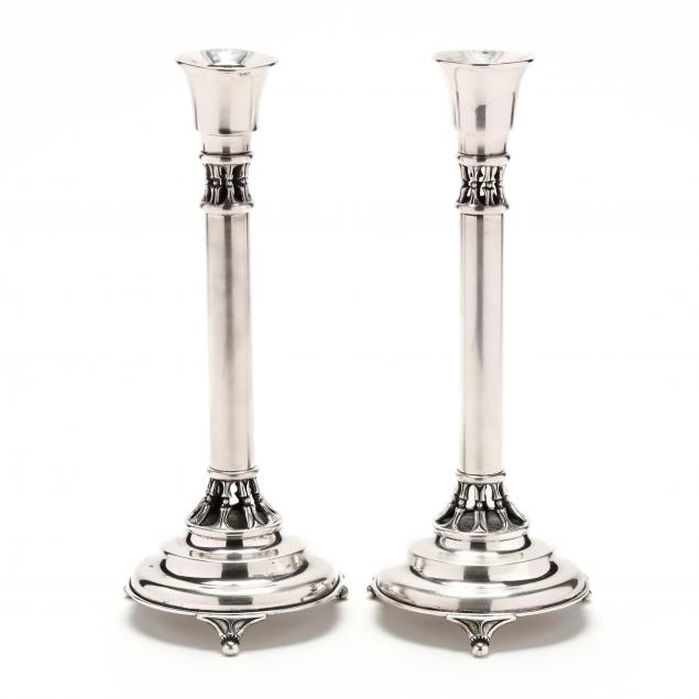 A PAIR OF JUDAICA STERLING SILVER 2f0c41