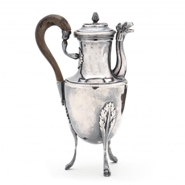 A FRENCH 950 SILVER FIGURAL DEMITASSE 2f0c3a