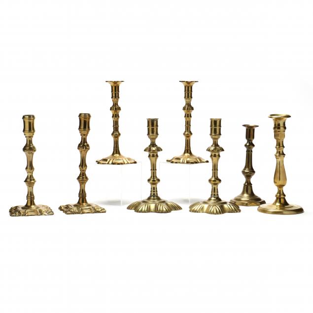 A GROUPING OF EIGHT ANTIQUE ENGLISH