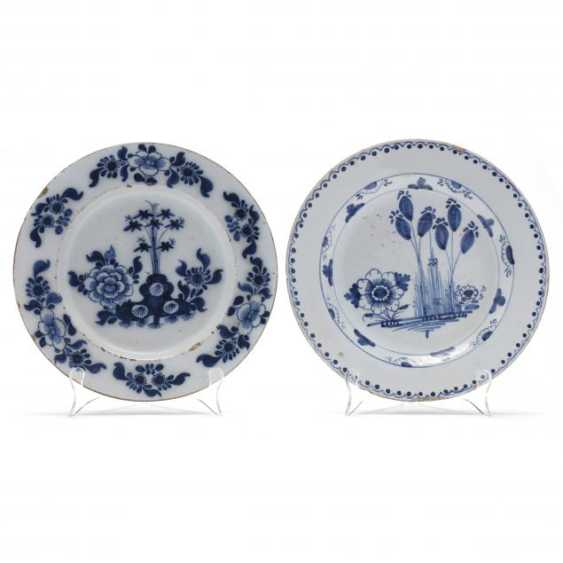 TWO ENGLISH DELFT BLUE AND WHITE 2f0c55