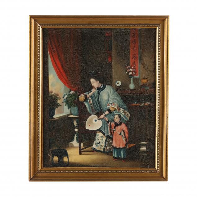 CHINA TRADE PAINTING OF A WOMAN 2f0ca3