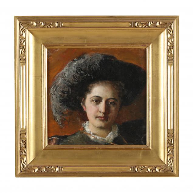 A BOSTON SCHOOL PAINTING OF A WOMAN 2f0d43