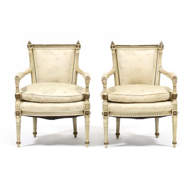 PAIR OF LOUIS XV STYLE CARVED AND