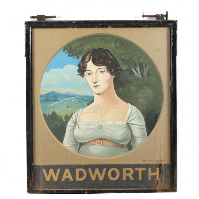 WADWORTH DOUBLE-SIDED PUB SIGN