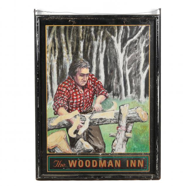 THE WOODMAN INN DOUBLE SIDED PUB 2f0e09