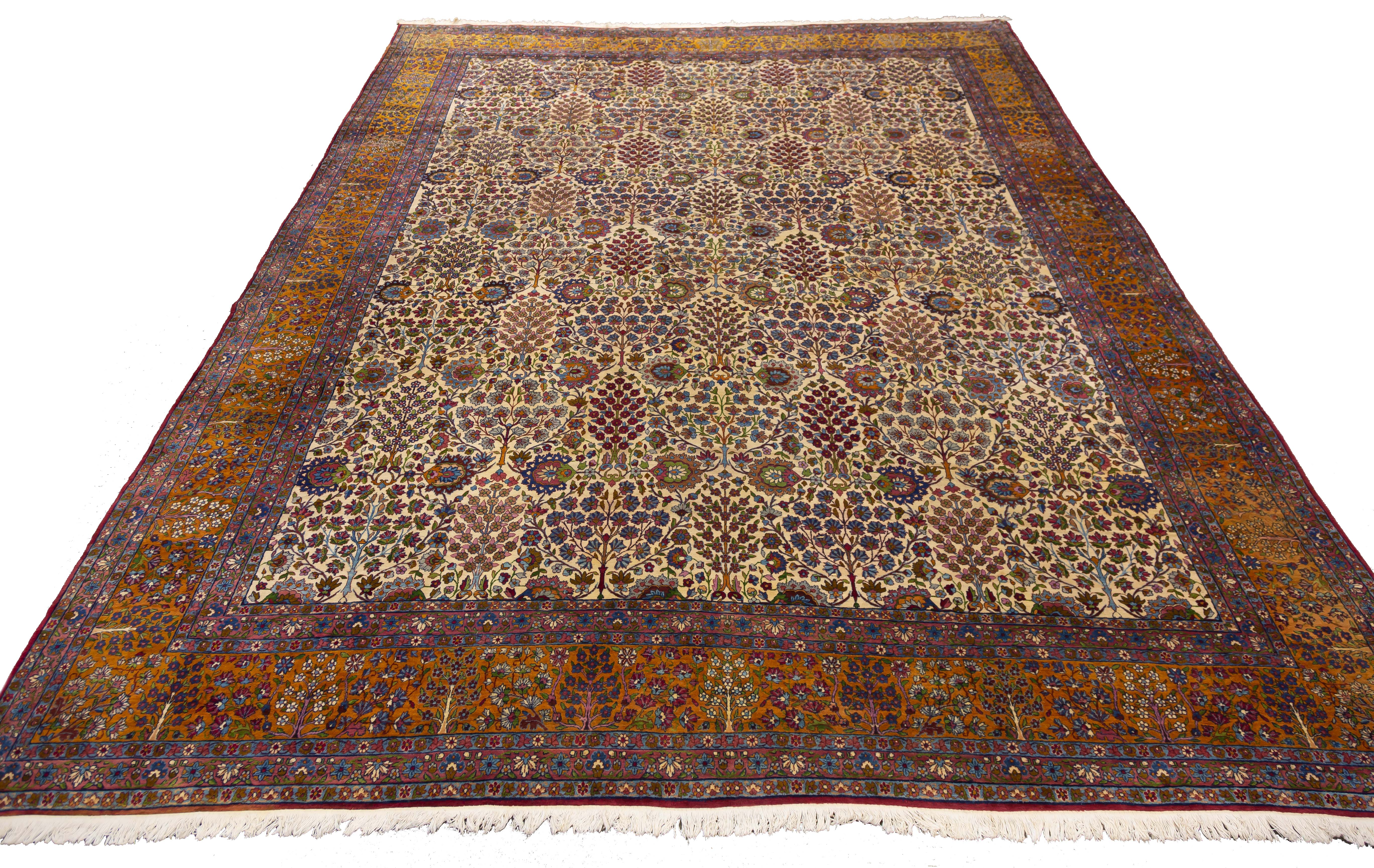 KERMIN ORIENTAL GARDEN RUG Early 2f3697