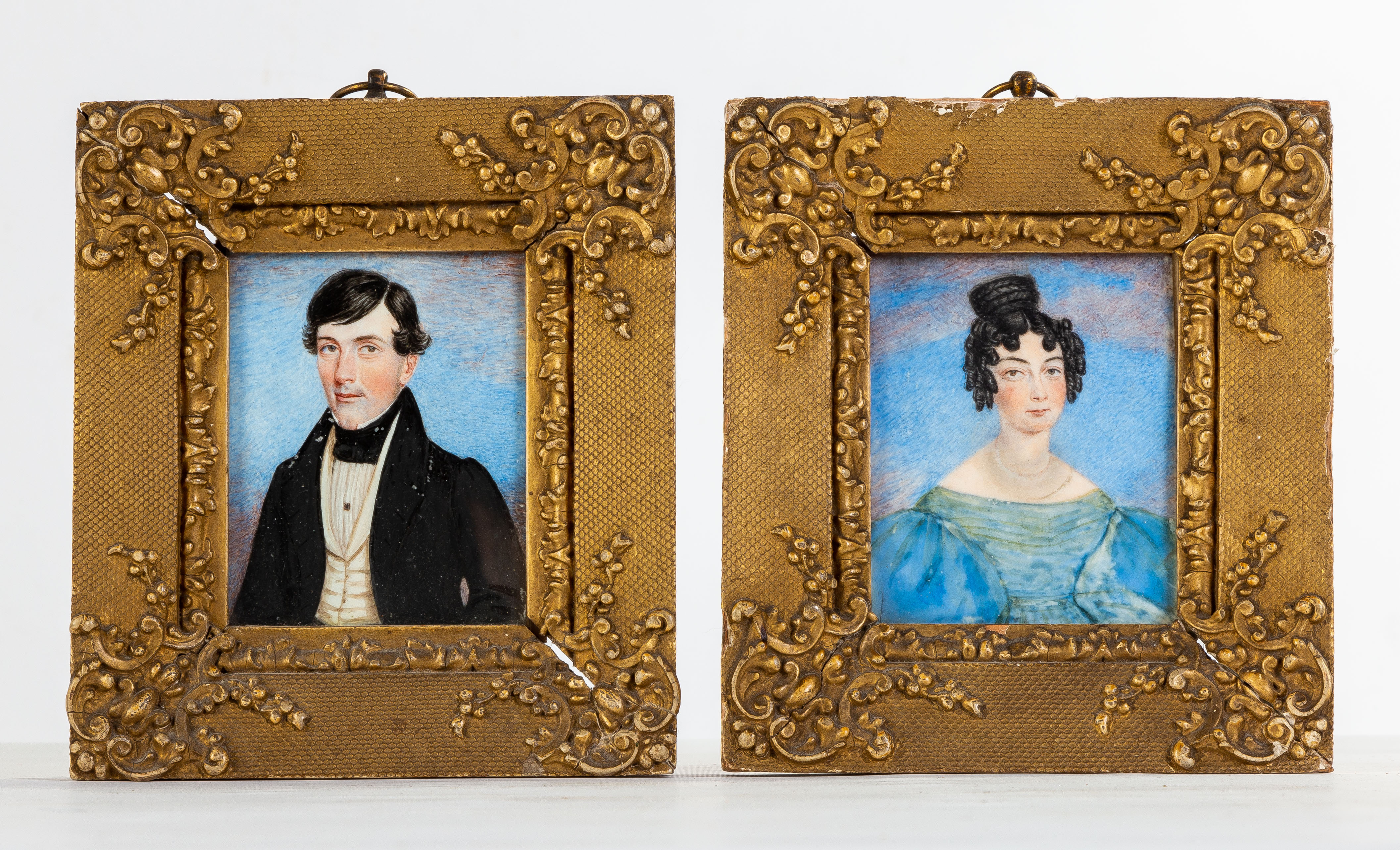 PAIR OF AMERICAN PORTRAIT MINIATURES  2f36ca