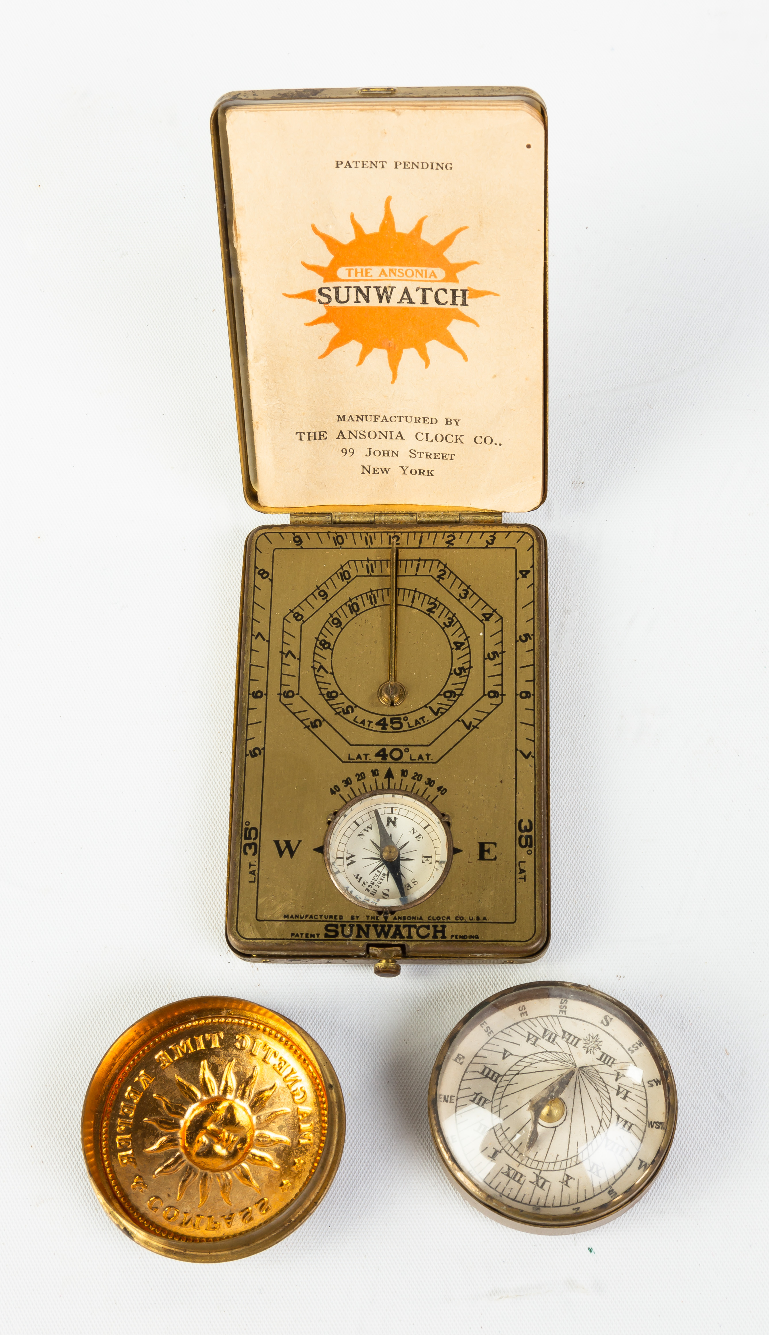 TWO VINTAGE COMPASSES Two Vintage Compasses