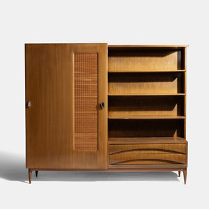 Modernist Mid 20th Century Wardrobe Bookcase 2f3807