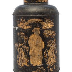 An English Chinoiserie Tole Painted 2f3883