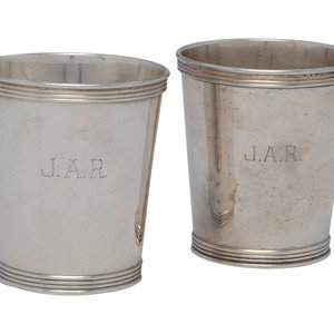 A Pair of American Silver Julep