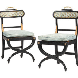 A Pair of Neoclassical Style Ebonized 2f38be