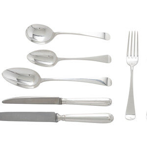 An English Silver Flatware Service 18th 2f38de