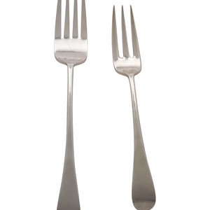 Two English Silver Serving Forks
Cooper
