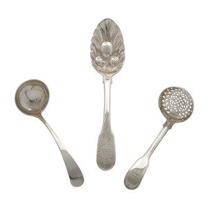 An English Silver Cranberry Spoon,
