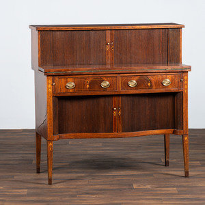 A Federal Mahogany and Marquetry