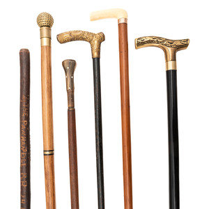 Six Canes Including Two Presentation 2f3943