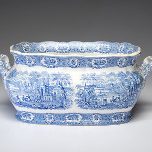 An English Blue and White Transferware