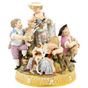 A Meissen Porcelain Figural Group