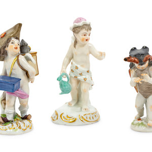 Three Meissen Porcelain Miniature 2f3970