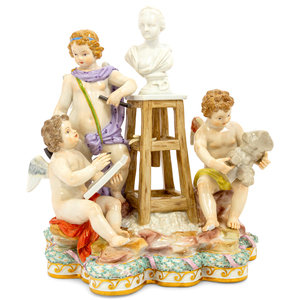 A Meissen Porcelain Figural Group