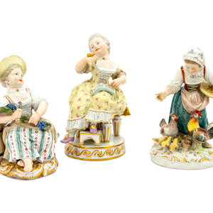 A Meissen Porcelain Group of Girls
19th
