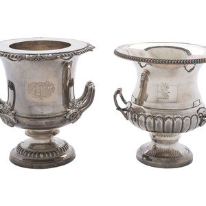 A Silverplated Compote and Wine 2f3986