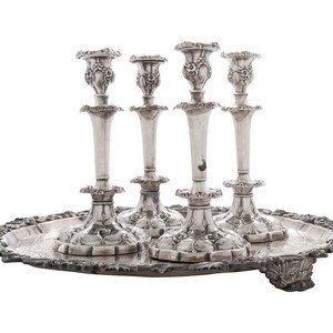 Four Silverplated Weighted Candlesticks 2f3989
