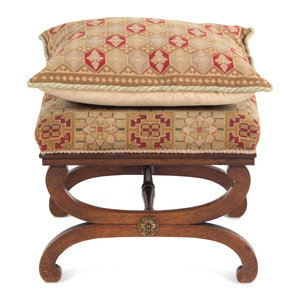 A Regency Style Stool and Pillow 20th 2f399b