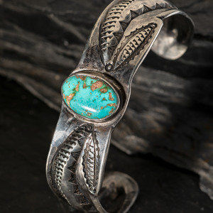 Navajo Ingot Silver and Turquoise 2f4940