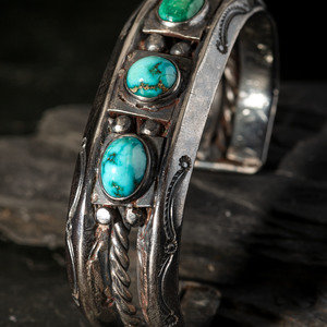 Navajo Ingot Silver and Turquoise 2f4943