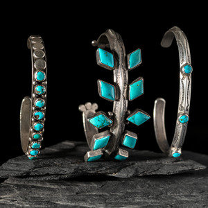 Navajo or Zuni Silver and Turquoise 2f4963