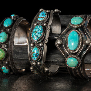 Navajo Silver and Turquoise Cuff 2f4964