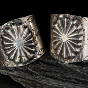 Navajo Wide Silver Cuff Bracelets second 2f497e