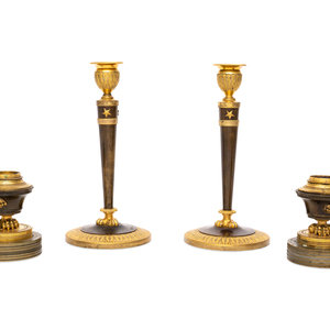 Two Pairs of Empire Gilt Bronze 2f49ea