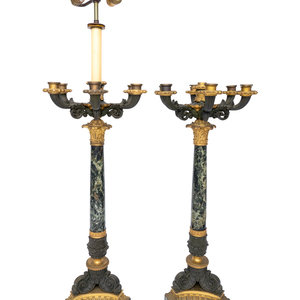 A Pair of French Gilt and Patinated 2f49fa